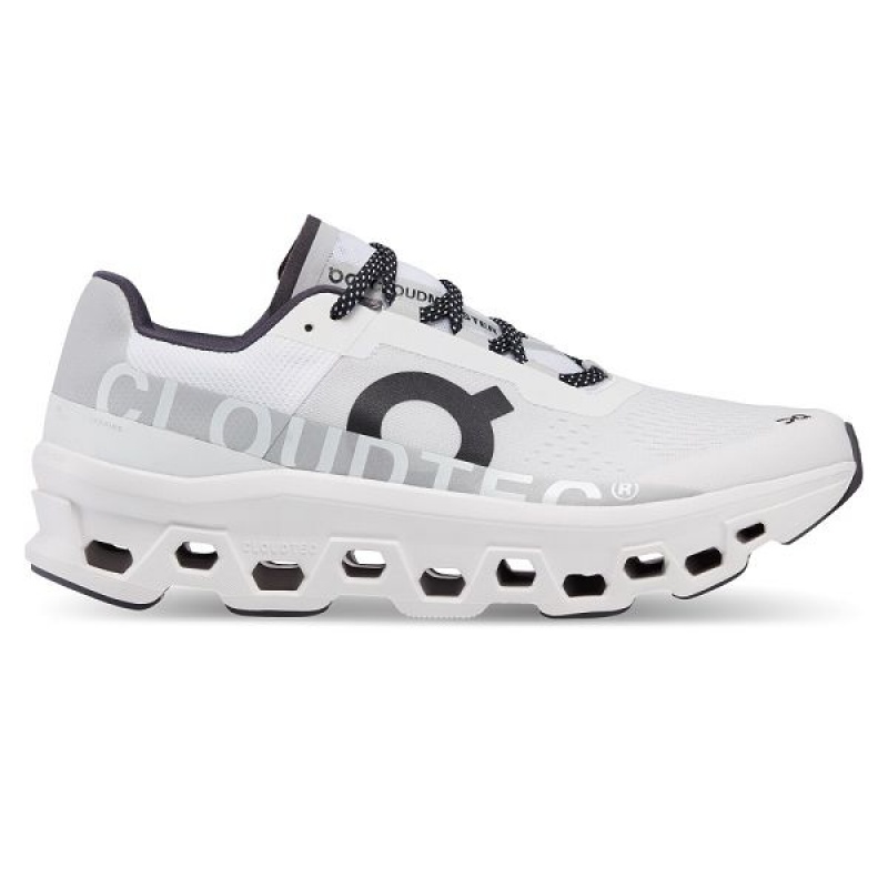 Men\'s On Running Cloudmonster Road Running Shoes White | 4958136_MY