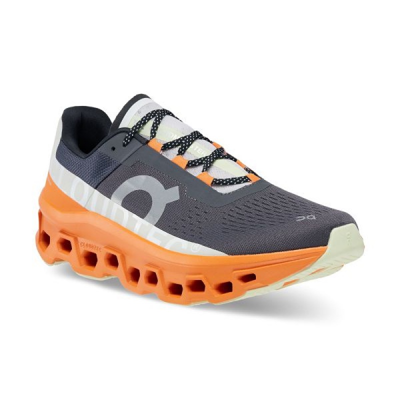 Men's On Running Cloudmonster Road Running Shoes Grey | 5947306_MY