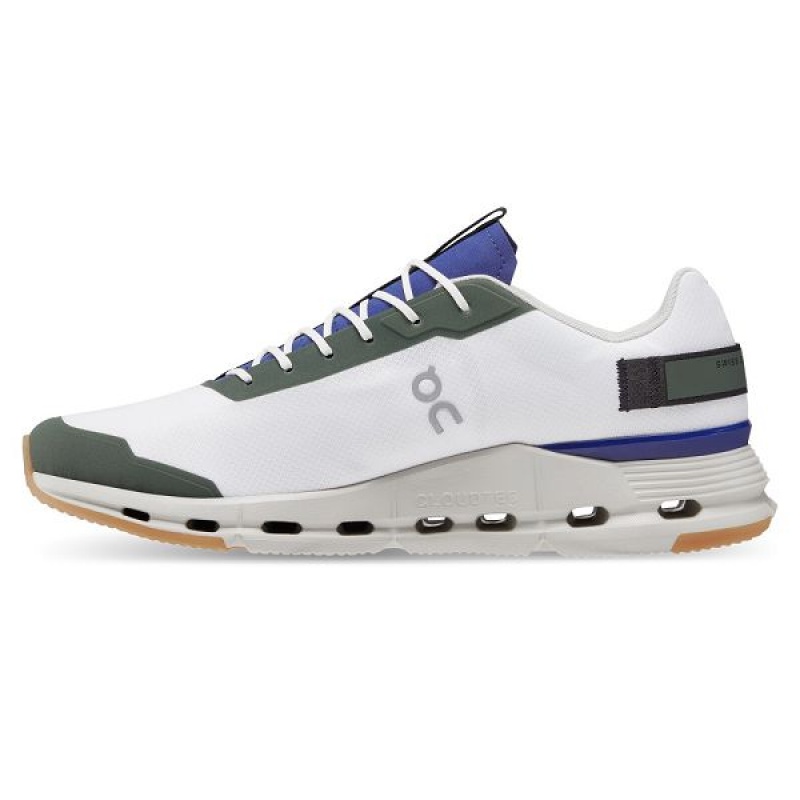 Men's On Running Cloudnova Form Sneakers White / Indigo | 2179834_MY