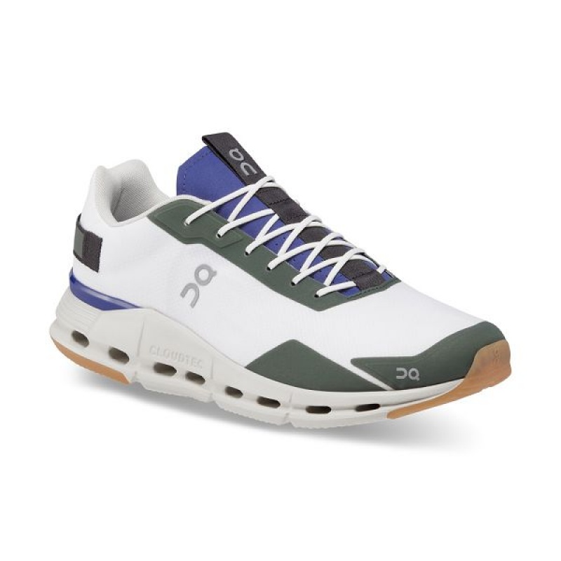 Men's On Running Cloudnova Form Sneakers White / Indigo | 2179834_MY