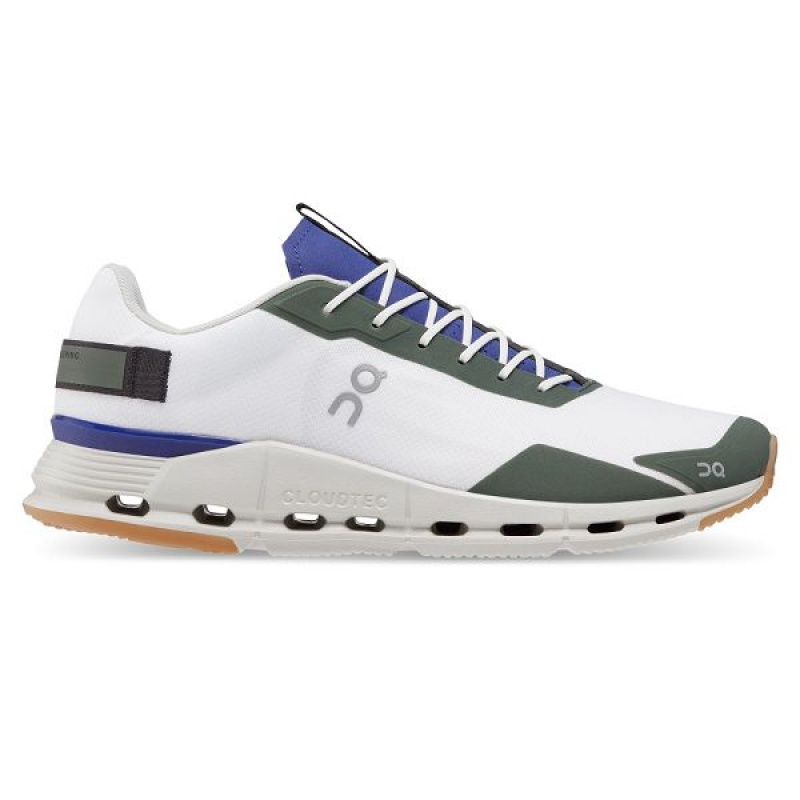Men\'s On Running Cloudnova Form Sneakers White / Indigo | 2179834_MY