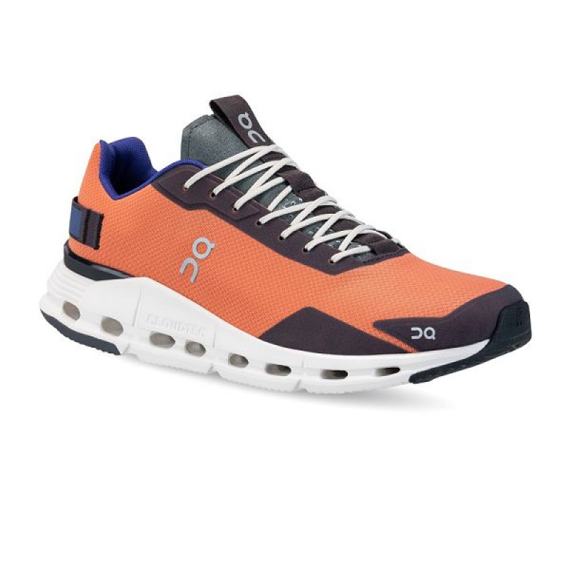 Men's On Running Cloudnova Form Sneakers Orange / Blue | 4713082_MY