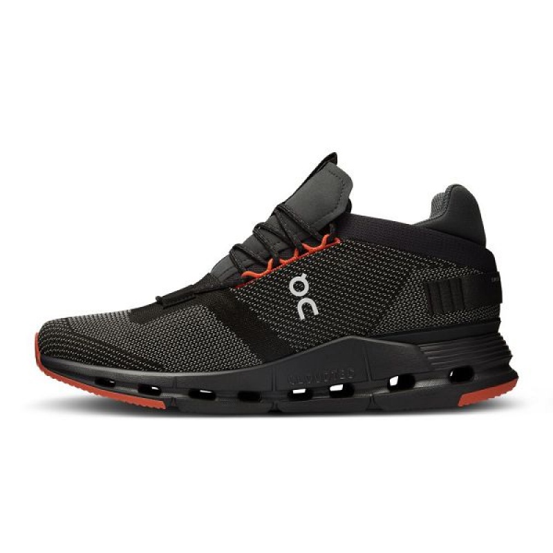 Men's On Running Cloudnova Sneakers Black | 7068125_MY
