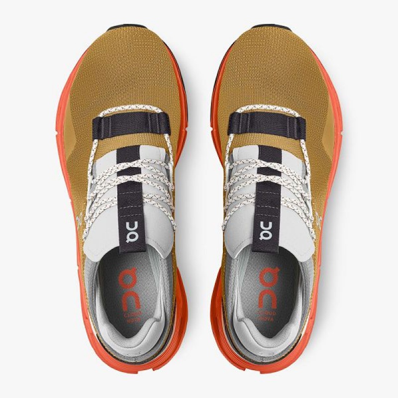 Men's On Running Cloudnova Sneakers Brown / Orange | 5094218_MY