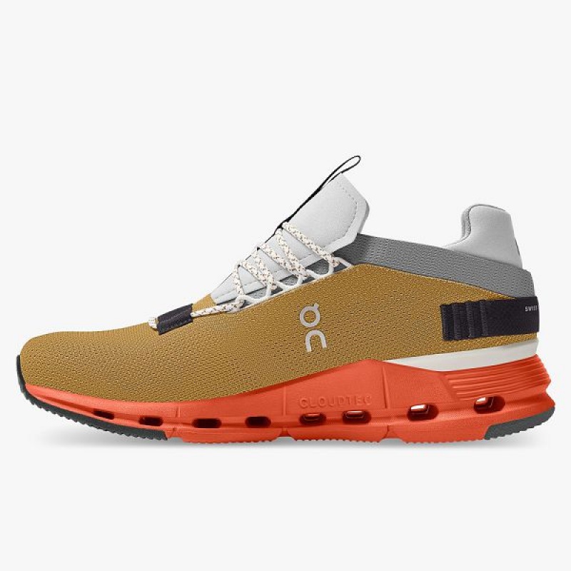 Men's On Running Cloudnova Sneakers Brown / Orange | 5094218_MY