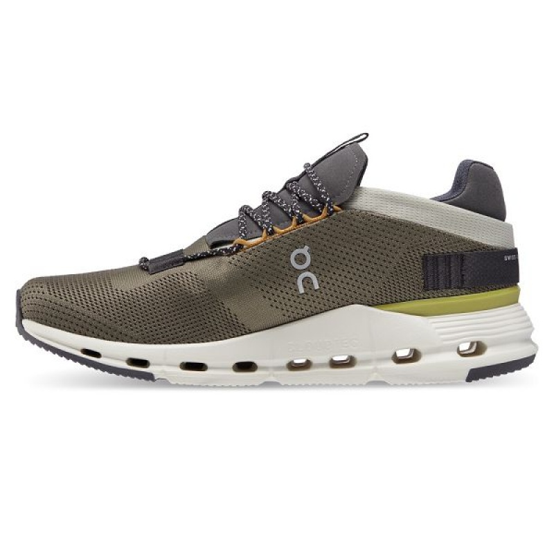 Men's On Running Cloudnova Sneakers Dark Green | 6238741_MY