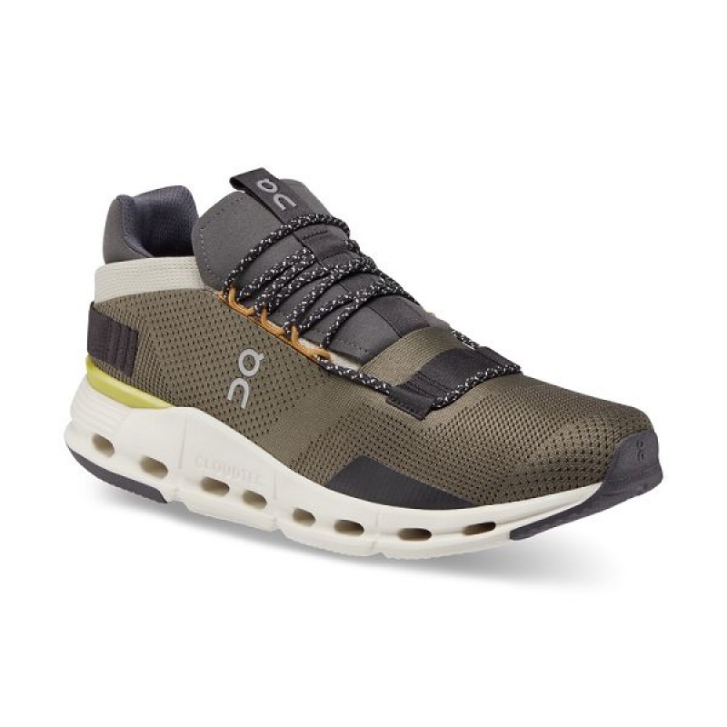 Men's On Running Cloudnova Sneakers Dark Green | 6238741_MY