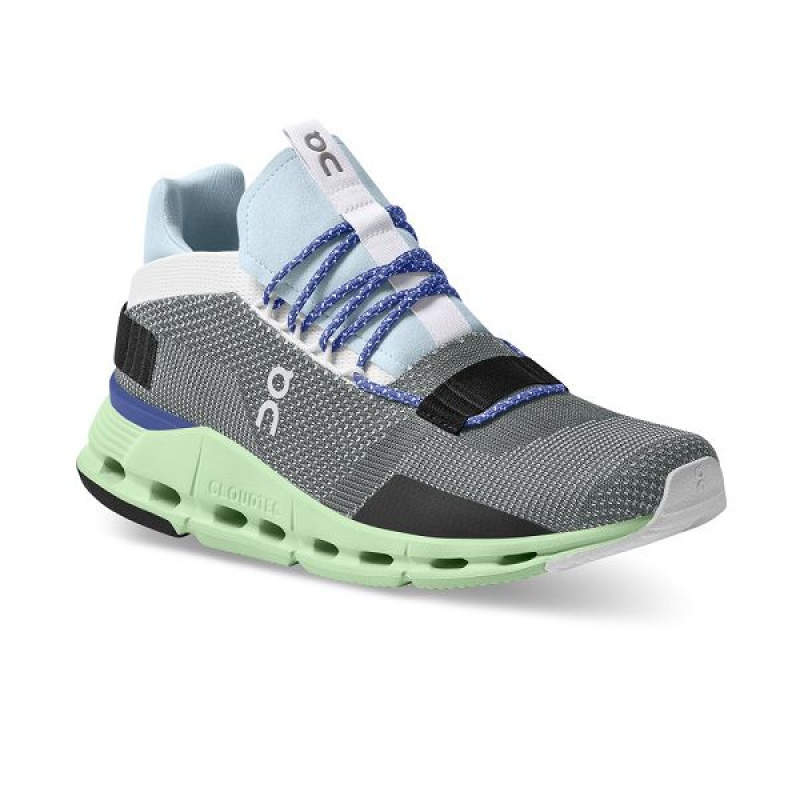 Men's On Running Cloudnova Sneakers Grey | 5672389_MY