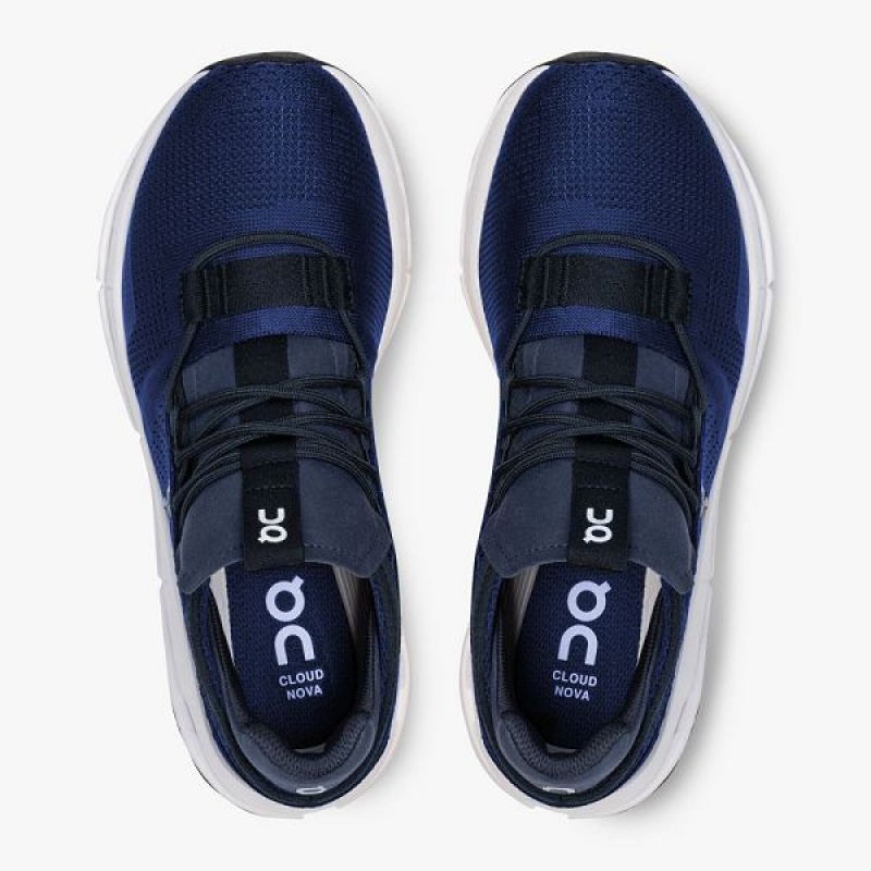 Men's On Running Cloudnova Sneakers Navy / White | 8694701_MY