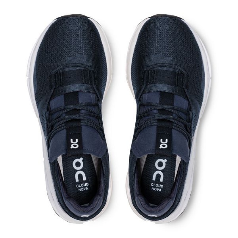 Men's On Running Cloudnova Sneakers Navy / White | 6384297_MY