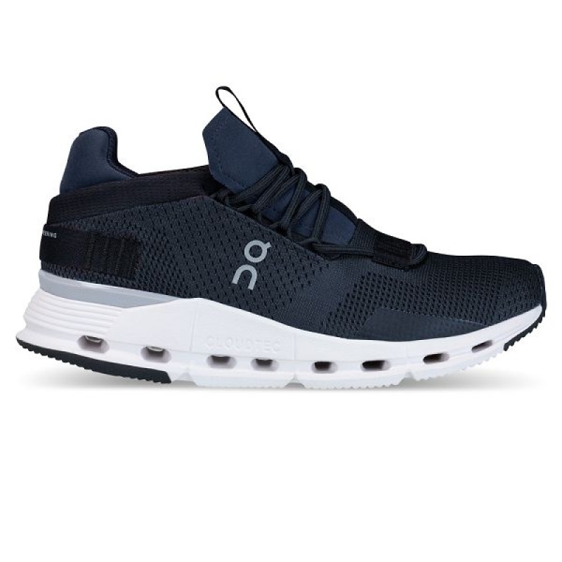 Men\'s On Running Cloudnova Sneakers Navy / White | 6384297_MY