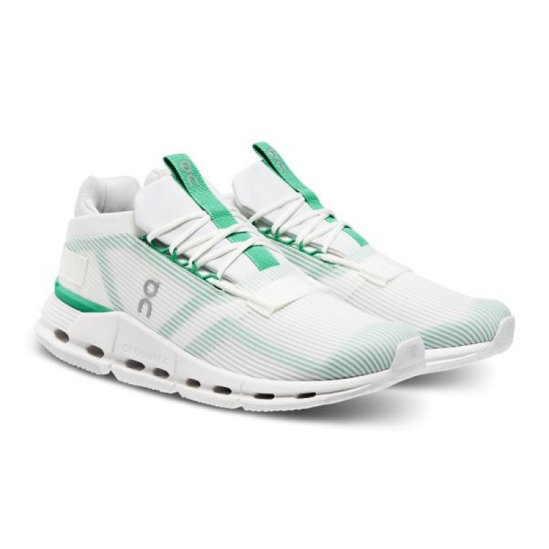 Men's On Running Cloudnova Void Sneakers White / Mint | 7298356_MY