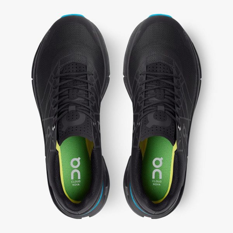 Men's On Running Cloudnova Z5 Sneakers Black / Blue | 2014783_MY