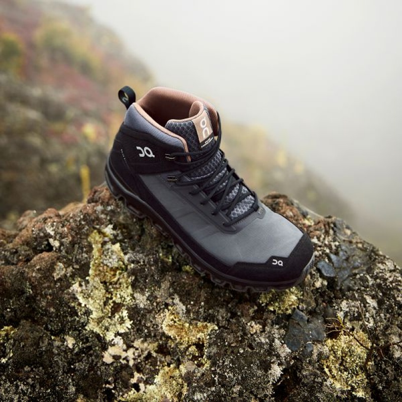 Men's On Running Cloudridge Hiking Boots Grey / Black | 6302549_MY
