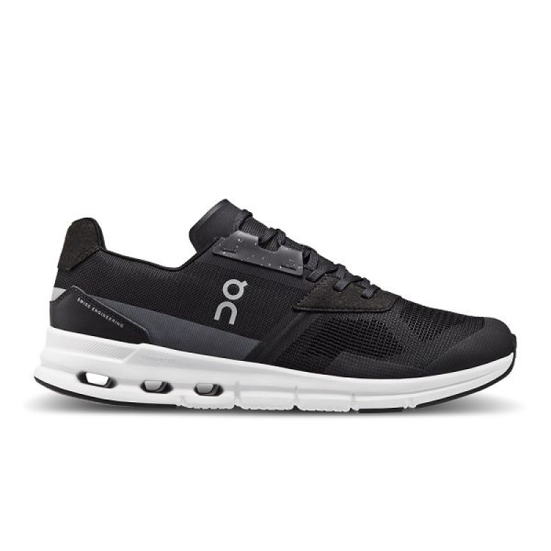 Men\'s On Running Cloudrift Sneakers Black / White | 8907421_MY