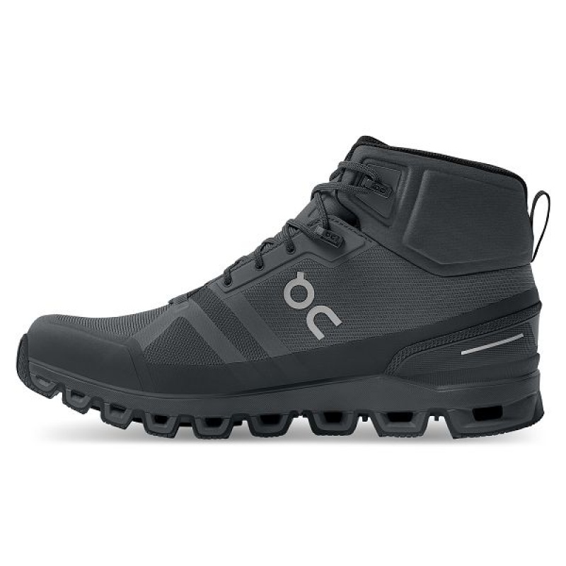 Men's On Running Cloudrock Waterproof Hiking Boots Grey | 2089456_MY