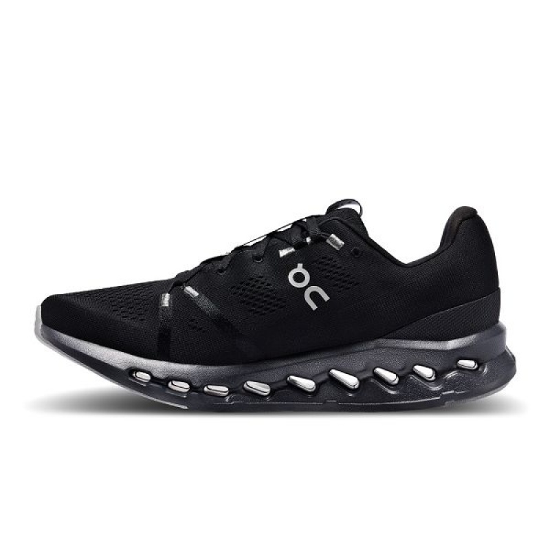 Men's On Running Cloudsurfer Road Running Shoes Black | 348296_MY
