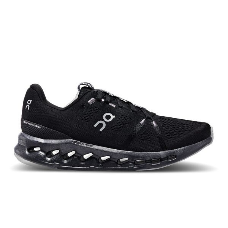 Men\'s On Running Cloudsurfer Road Running Shoes Black | 348296_MY