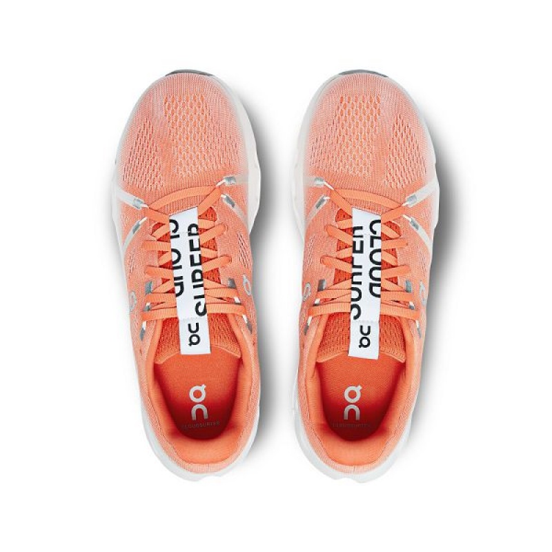 Men's On Running Cloudsurfer Road Running Shoes Orange / White | 8306421_MY