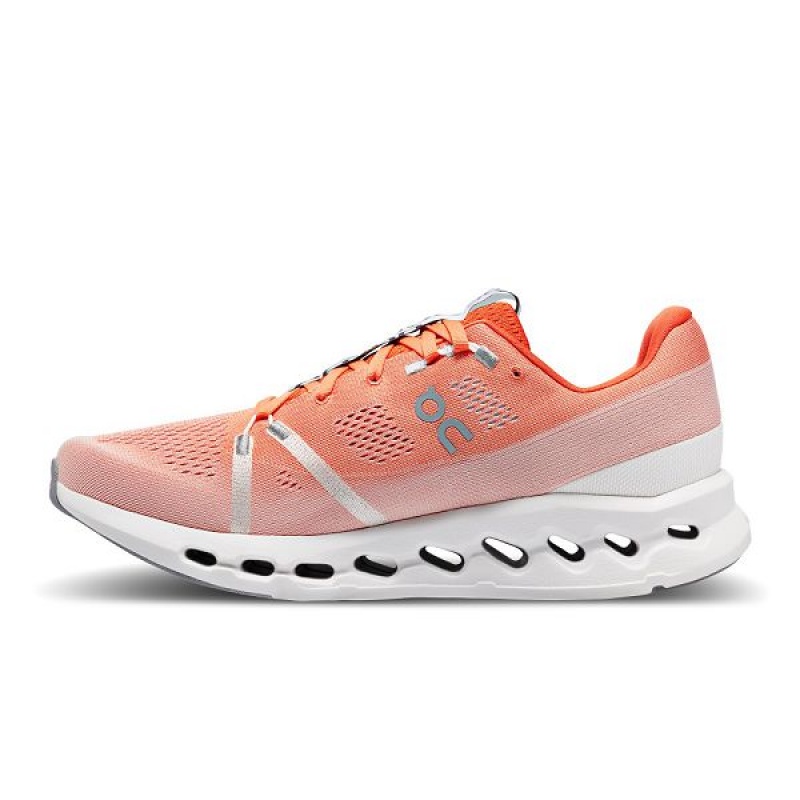 Men's On Running Cloudsurfer Road Running Shoes Orange / White | 8306421_MY