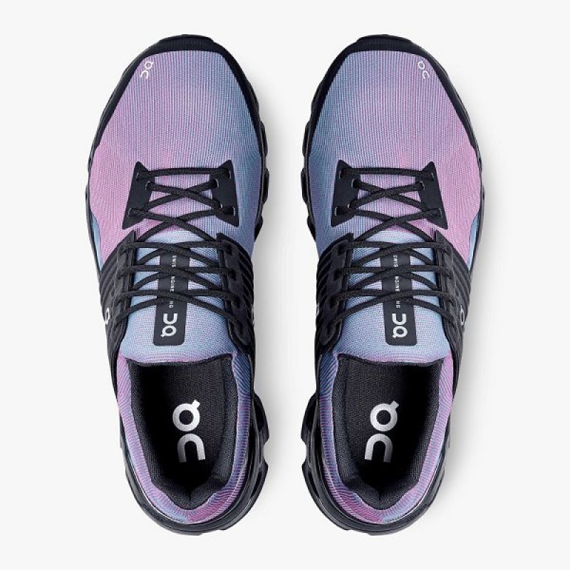 Men's On Running Cloudswift Edge Prism Road Running Shoes Purple | 8972064_MY