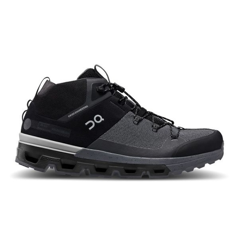 Men\'s On Running Cloudtrax Hiking Boots Black | 1473598_MY