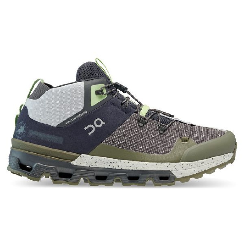 Men\'s On Running Cloudtrax Hiking Boots Navy / Olive | 4015973_MY