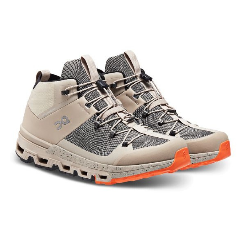 Men's On Running Cloudtrax Sensa Hiking Boots Brown | 2764930_MY