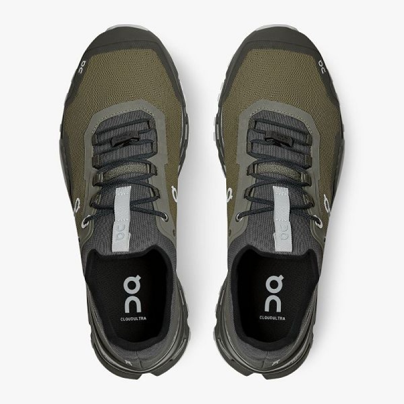 Men's On Running Cloudultra Hiking Shoes Olive | 6972830_MY