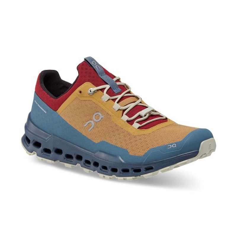 Men's On Running Cloudultra Trail Running Shoes Brown / Navy | 5247691_MY