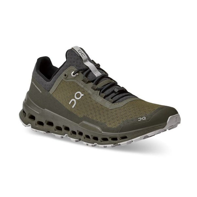 Men's On Running Cloudultra Trail Running Shoes Olive | 1859423_MY