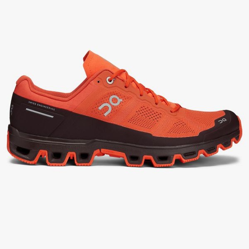 Men\'s On Running Cloudventure 2 Hiking Shoes Orange / Chocolate | 7014623_MY
