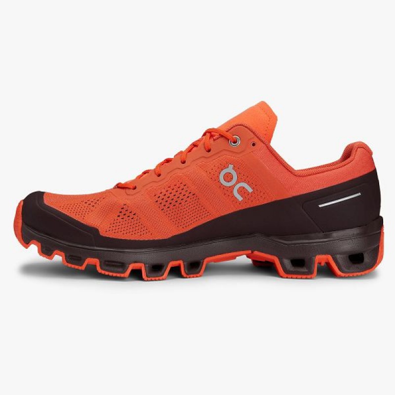 Men's On Running Cloudventure 2 Trail Running Shoes Orange / Chocolate | 6204315_MY