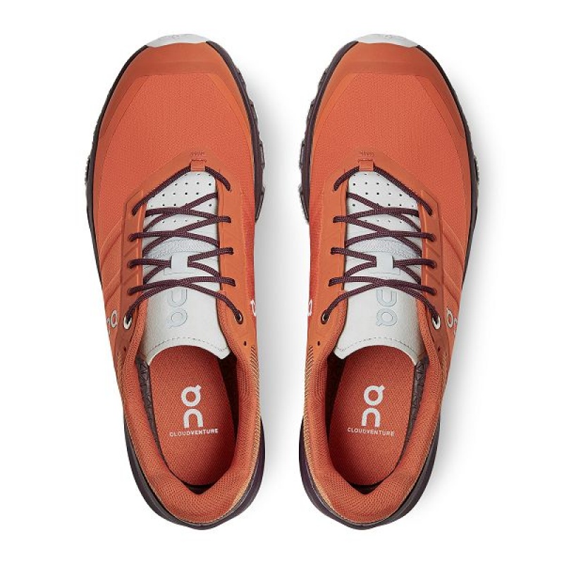 Men's On Running Cloudventure 3 Hiking Shoes Orange | 8451630_MY