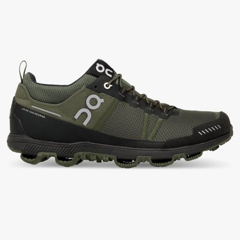 Men\'s On Running Cloudventure Midtop Hiking Shoes Deep Green / Grey | 7514306_MY
