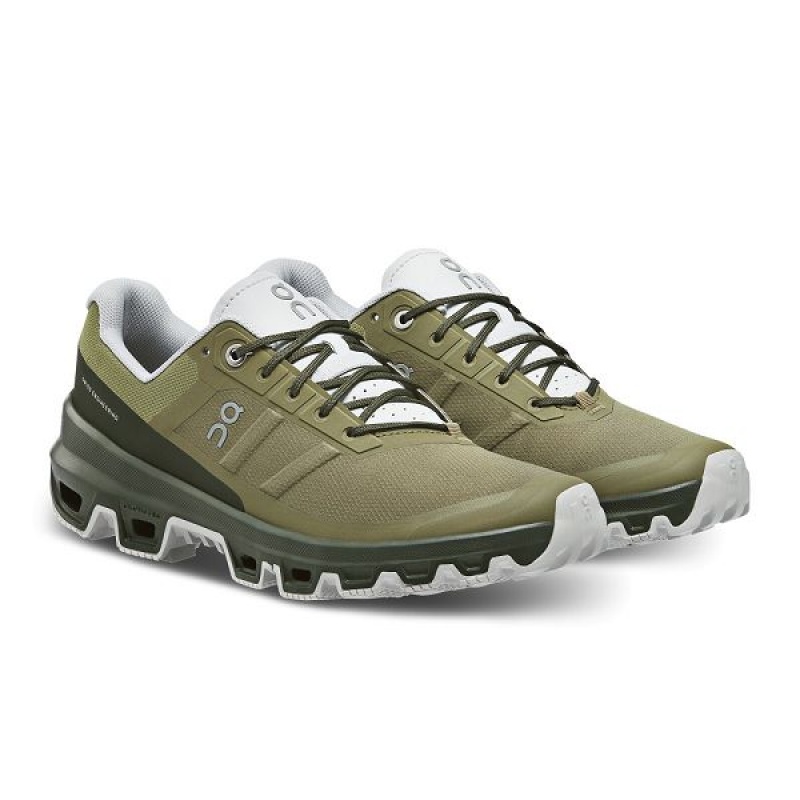 Men's On Running Cloudventure Trail Running Shoes Olive | 2360984_MY