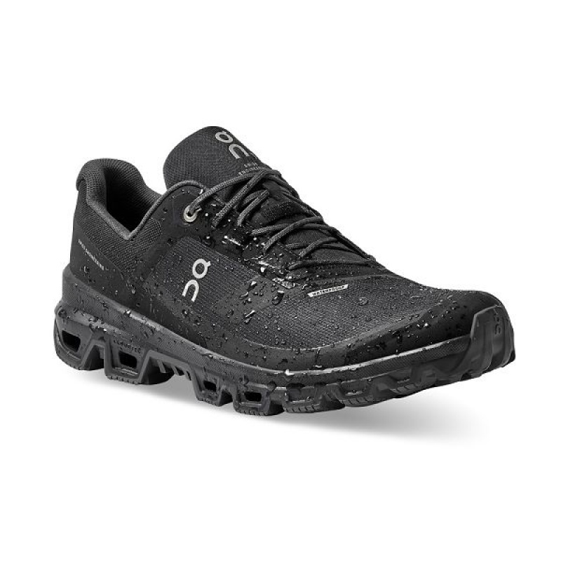 Men's On Running Cloudventure Waterproof 3 Trail Running Shoes Black | 7193062_MY