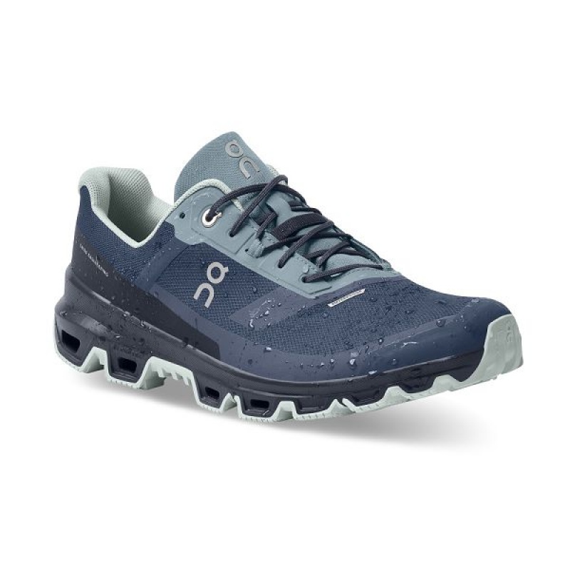 Men's On Running Cloudventure Waterproof 3 Trail Running Shoes Blue / Navy | 2481069_MY