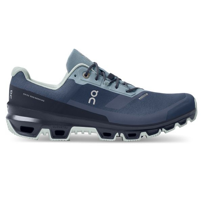 Men\'s On Running Cloudventure Waterproof 3 Trail Running Shoes Blue / Navy | 2481069_MY