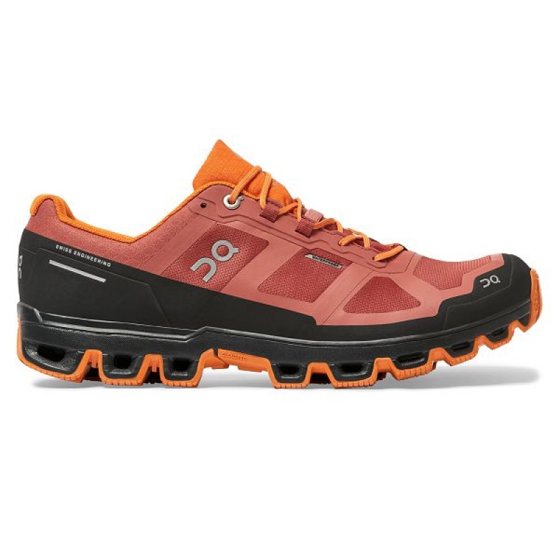 Men\'s On Running Cloudventure Waterproof 2 Trail Running Shoes Orange | 1785946_MY