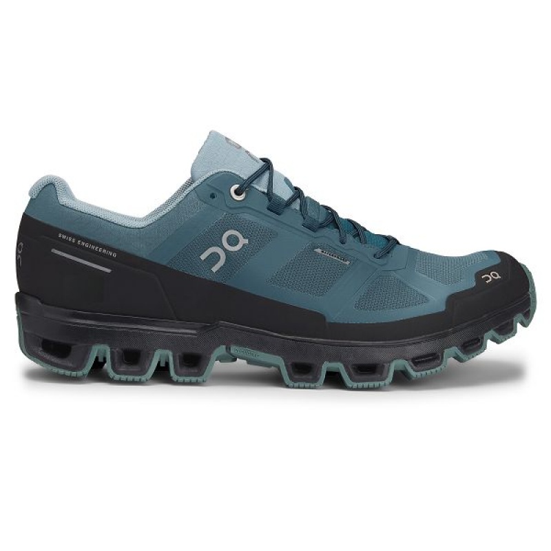Men\'s On Running Cloudventure Waterproof 2 Trail Running Shoes Blue | 2801357_MY