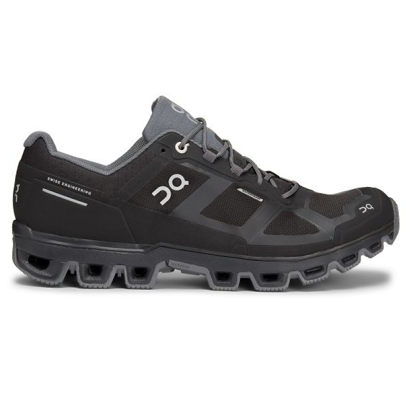 Men\'s On Running Cloudventure Waterproof 2 Hiking Shoes Black | 6521490_MY