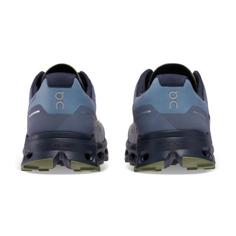 Men's On Running Cloudvista Hiking Shoes Navy / Olive | 7432895_MY