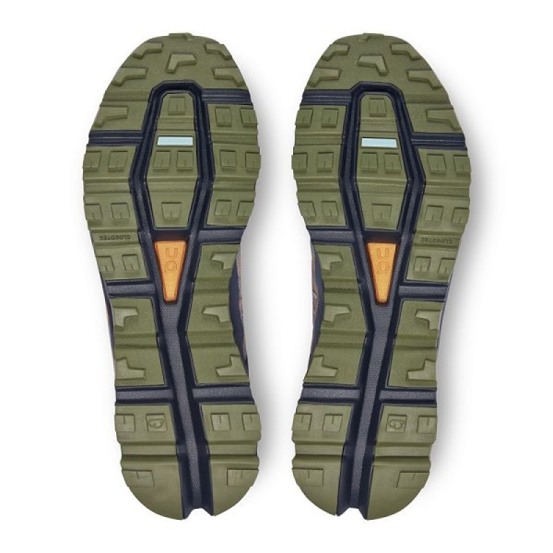 Men's On Running Cloudvista Trail Running Shoes Navy / Olive | 8159073_MY
