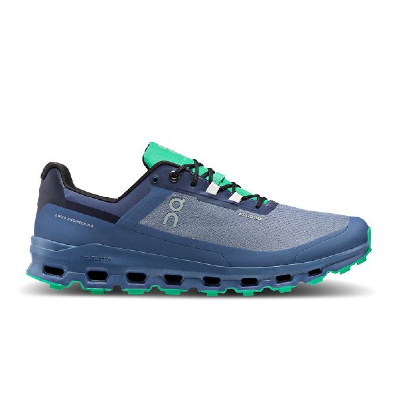 Men\'s On Running Cloudvista Waterproof Trail Running Shoes Blue | 1734620_MY
