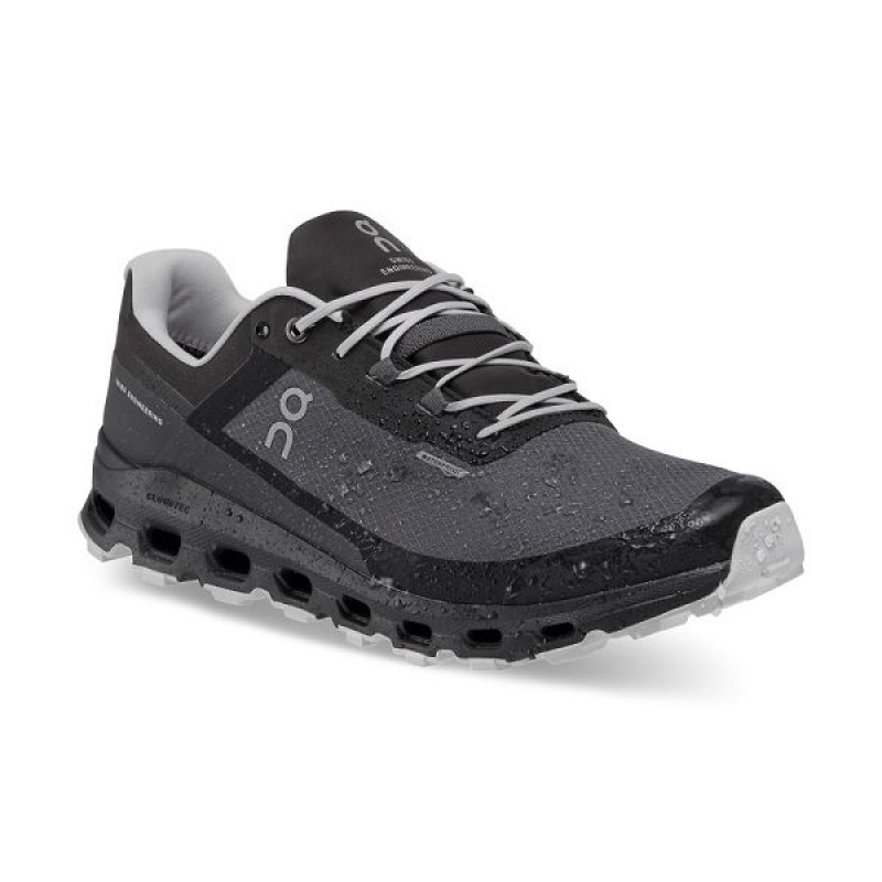Men's On Running Cloudvista Waterproof Trail Running Shoes Grey / Black | 1830976_MY