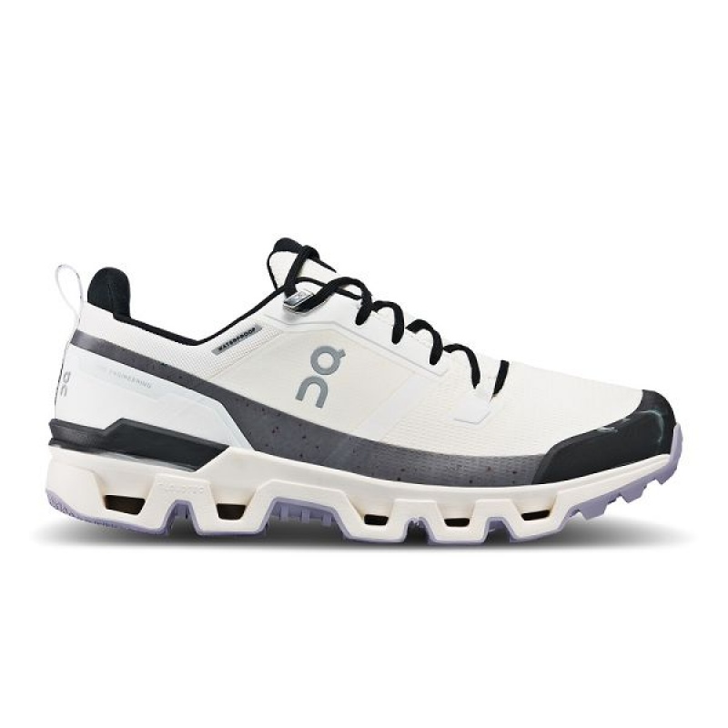 Men\'s On Running Cloudwander Waterproof Hiking Shoes White / Black | 2091753_MY
