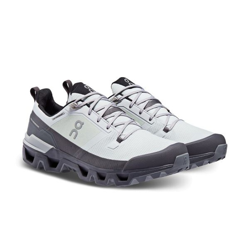 Men's On Running Cloudwander Waterproof Hiking Shoes Grey | 5706349_MY