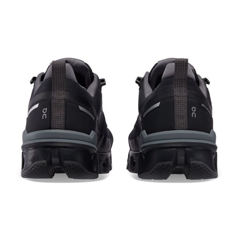 Men's On Running Cloudwander Waterproof Hiking Shoes Black | 6518904_MY