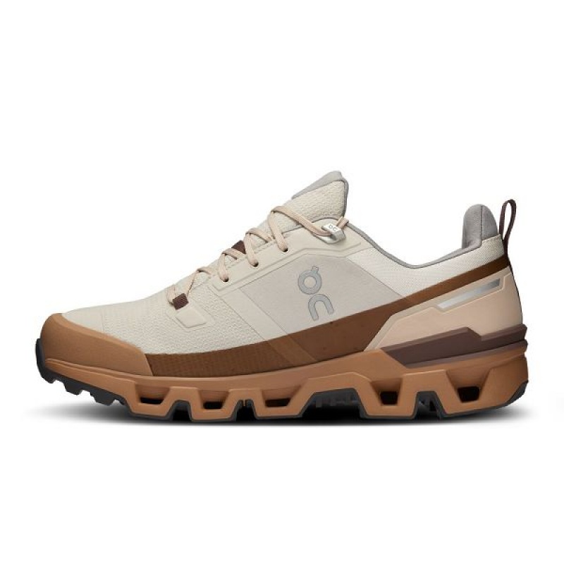 Men's On Running Cloudwander Waterproof Hiking Shoes Beige / Brown | 9304815_MY